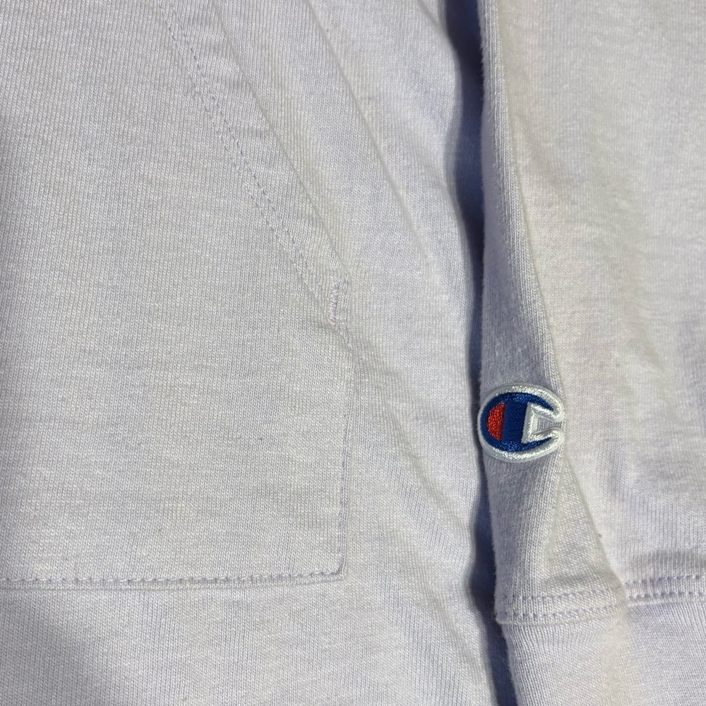 Champion Lavender Hoodie with Multicolor Logo - Picture 3 of 6
